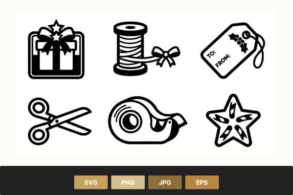 Christmas Gift Wrapping Vector Icons: A Practical Review for Illustrations and Digital Sellers
