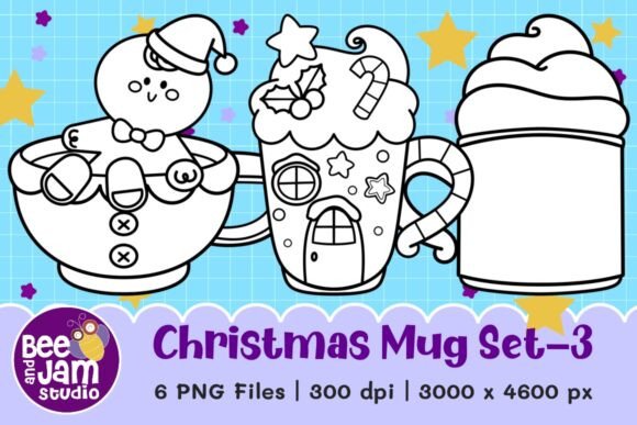 Christmas Mug Clipart Set-3 Illustrations Review