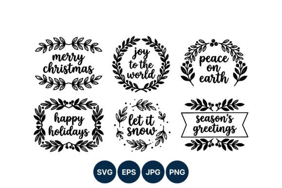 Christmas Script Lettering Floral Frames: A Crafter’s Review of These Illustrations