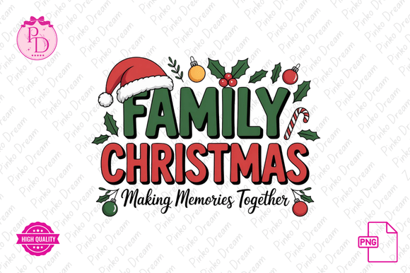 Cute Family Christmas PNG Sublimation Illustrations Review