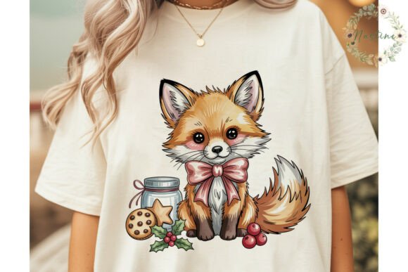 Cute Fox Christmas Cookies PNG Clipart