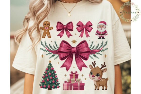 Girly Christmas Elements PNG Clipart for Illustrations
