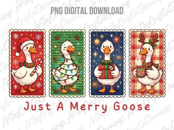 Just a Merry Goose Christmas PNG Review