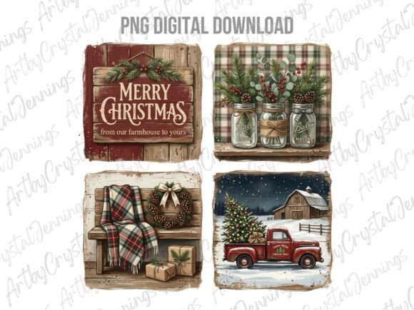 Merry Christmas Holiday Scene PNG Review