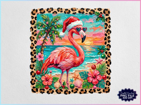 Painted Christmas in July Flamingo PNG: A Designer’s Review for Illustrations
