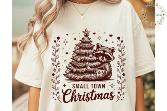 Raccoon Christmas Tree PNG Clipart for Illustrations and Crafting