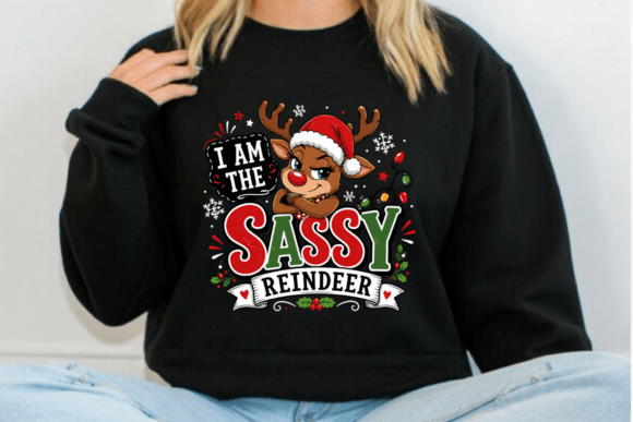 Sassy Reindeer Christmas PNG: A Designer’s Review for Modern Illustrations