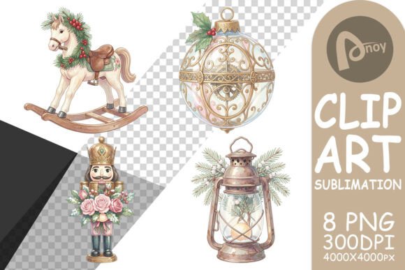 Vintage Holiday Illustrations: Victorian Christmas Sublimation PNG Review